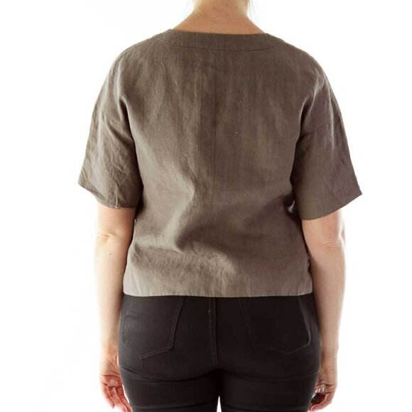 J.Crew Brown Cropped Jacket - Picture 3 of 3